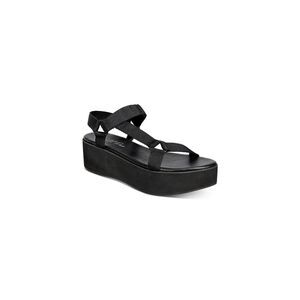 WILD PAIR Womens Black Flatform Sawwyer Platform Slip On Slingback Sandal 9 M